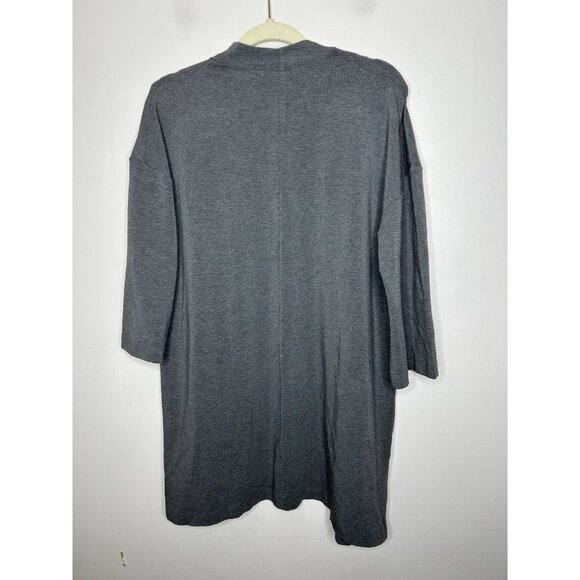 J. Jill Wearever Long Sleeve Gray Long Line Cardigan Size Large NWT New - Picture 9 of 9